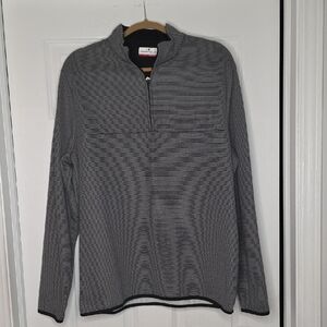 Grand Slam Men's Black and Gray Zip Up Sweater